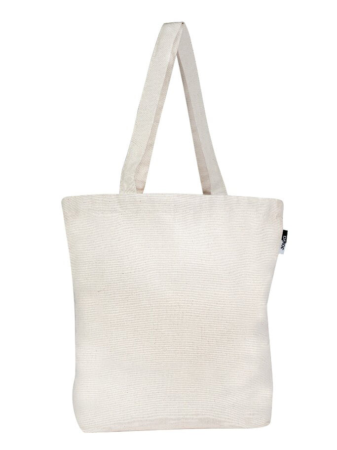 Cotton Canvas Tote Bag made by Joyya on a white background. 