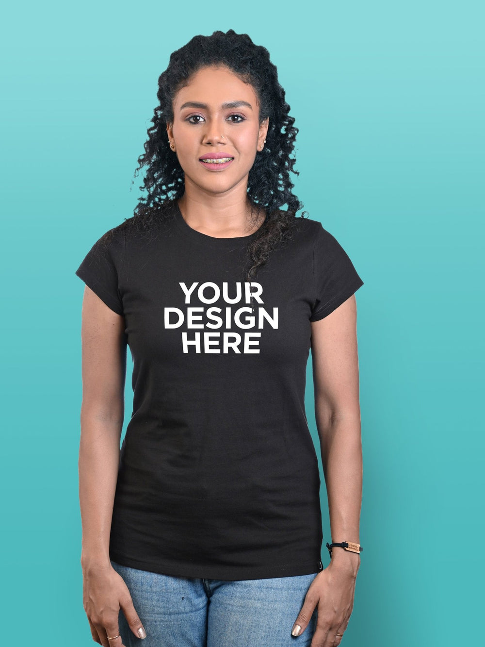 Joyya - Custom T-shirt | Women Cap Sleeve - T-Shirt - Black - MADE TO ORDER - T - WCC6 - BK - NSO