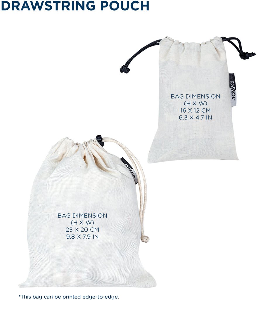 Joyya - Drawstring Pouch - Bags - Medium: 16 x 12 cm - JOYYA SAMPLE - MBDBC31-NA-1