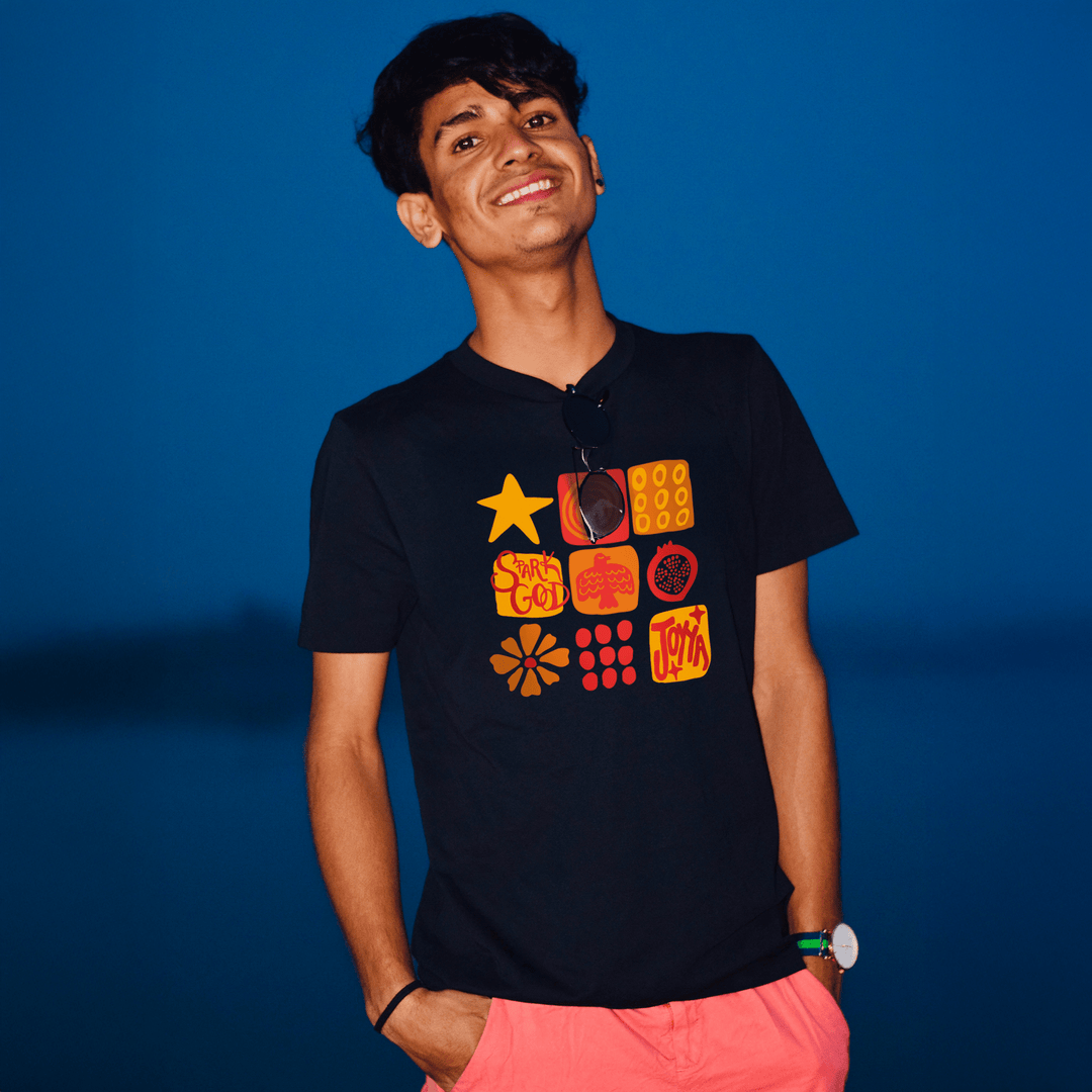 Joyya - Joyya Grid T-shirt | Unisex Short Sleeve - T-Shirt - Back - JOYYA COLLECTION -