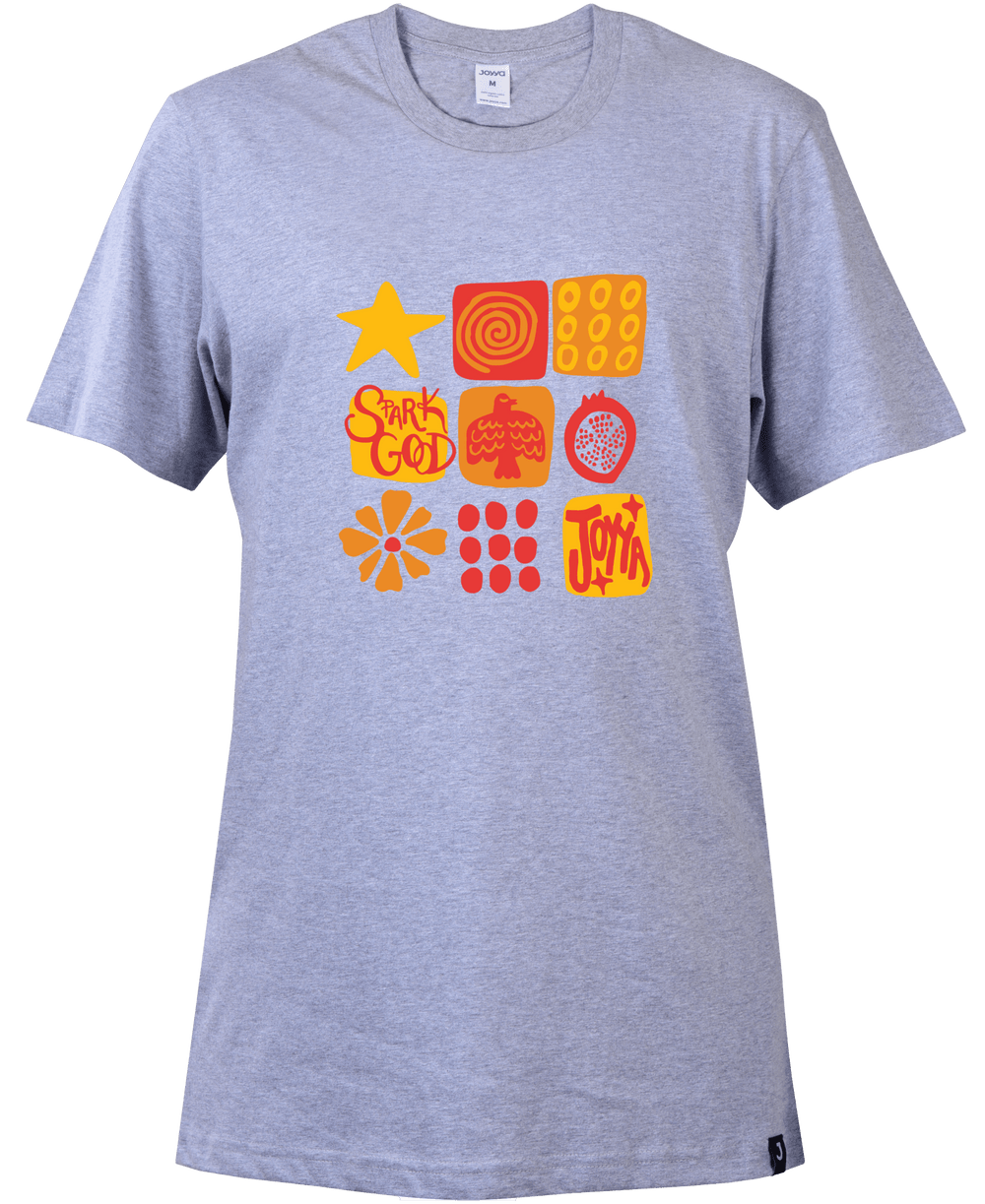 Joyya - Joyya Grid T-shirt | Unisex Short Sleeve - T-Shirt - Front - JOYYA COLLECTION -