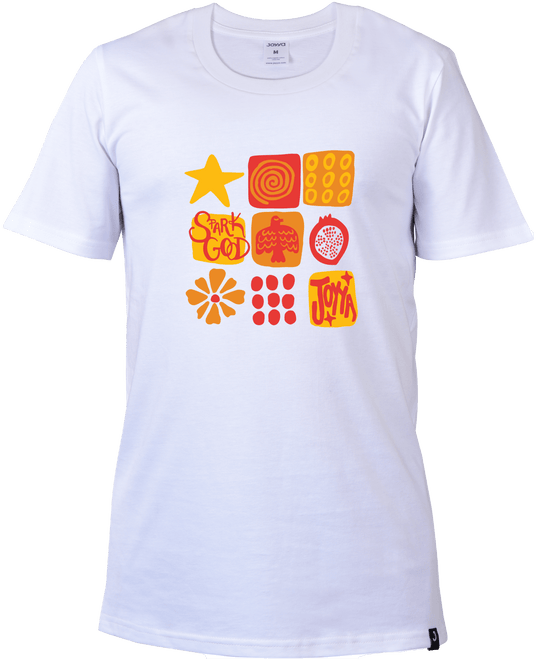 Joyya - Joyya Grid T-shirt | Unisex Short Sleeve - T-Shirt - Front - JOYYA COLLECTION -