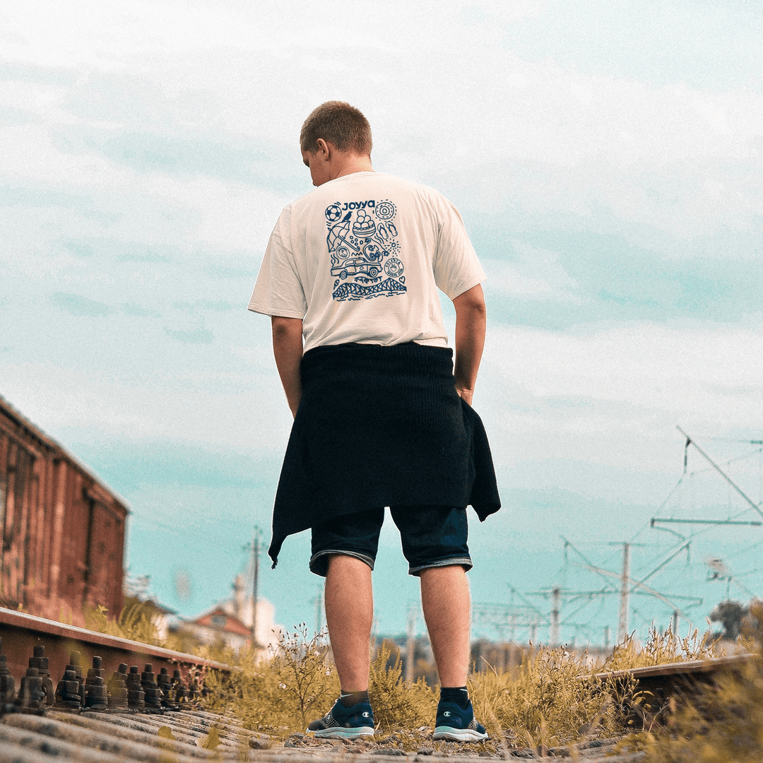 Joyya - Kolkata Doodle T-shirt | Unisex Short Sleeve - T-Shirt - Front - JOYYA COLLECTION -