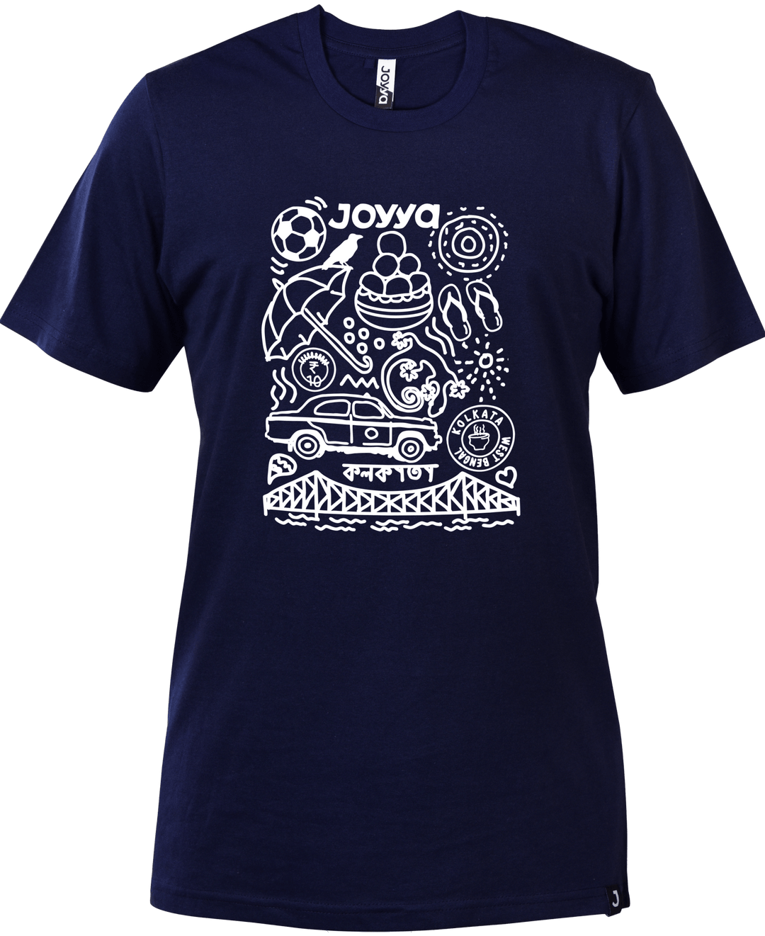 Joyya - Kolkata Doodle T-shirt | Unisex Short Sleeve - T-Shirt - Front - JOYYA COLLECTION -