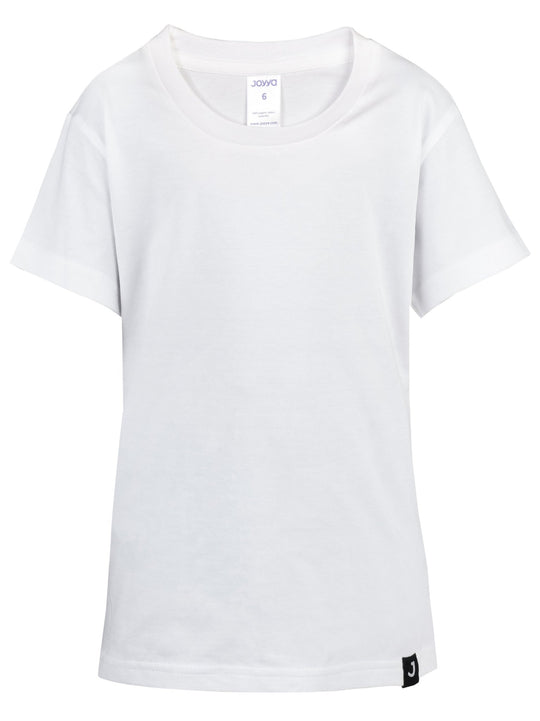 Joyya - T-shirt | Kids Short Sleeve - T-Shirt - Optic White - JOYYA BLANK - T - KSC8 - WH - K02