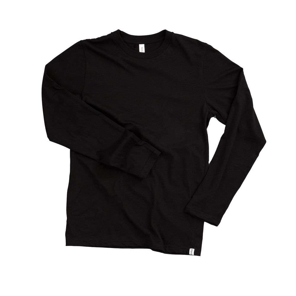 Joyya - T-shirt | Unisex Long Sleeve | Freeset - T-Shirt - Black - FREESET - UNISEX-L-BK-1XS