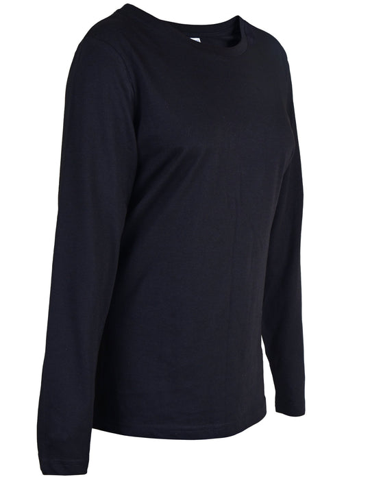 Joyya - T-shirt | Women Long Sleeve - T-Shirt - Black - JOYYA BLANK - T - WLC6 - BK - AXS