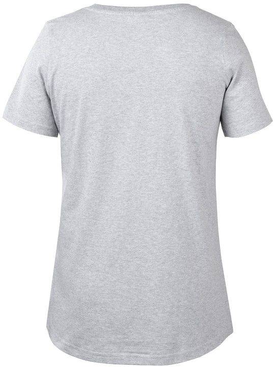 Joyya - T-shirt | Women Short Sleeve - T-Shirt - Grey - JOYYA BLANK - T - WSC6 - MG - AXS
