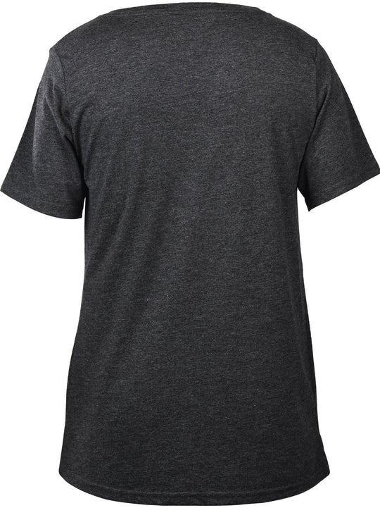 Joyya - T-shirt | Women V Neck - T-Shirt - Charcoal BiBlend - JOYYA BLANK - T - WVB5 - CH - AXS