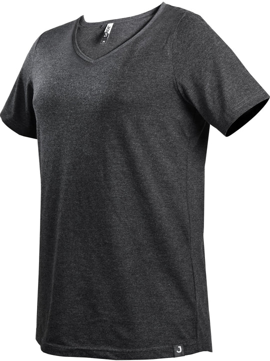 Joyya - T-shirt | Women V Neck - T-Shirt - Charcoal BiBlend - JOYYA BLANK - T - WVB5 - CH - AXS