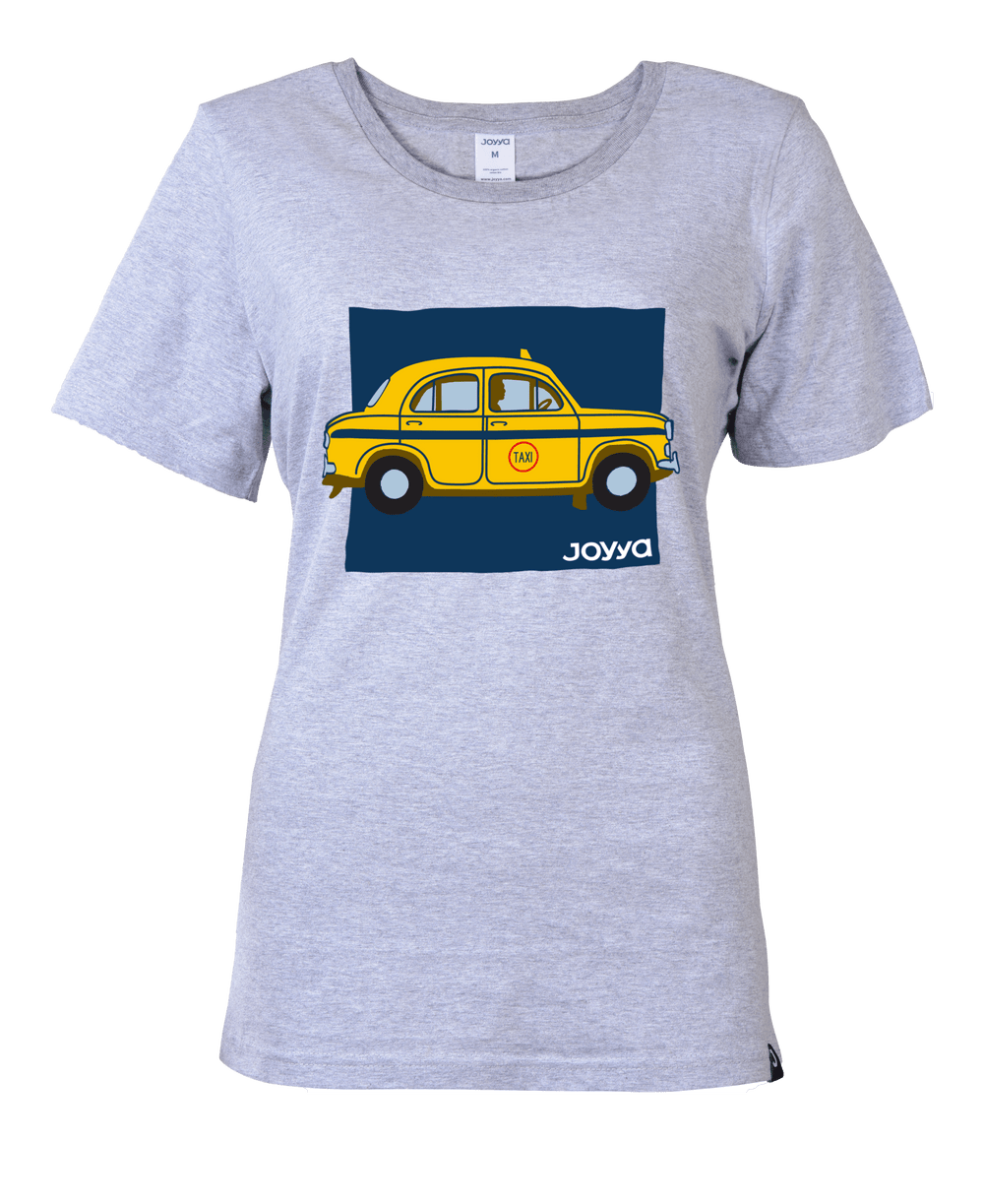 Joyya - Yellow Taxi T-shirt | Women Short Sleeve - T-Shirt - Front - JOYYA COLLECTION -