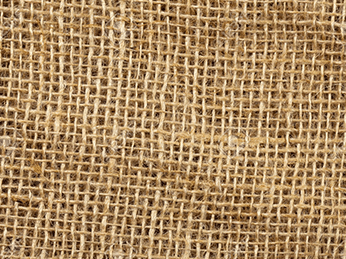 A close up of woven jute fabric.