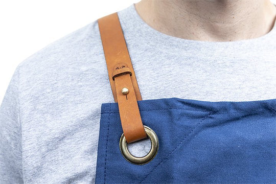 Joyya - Apron | Leather Straps - Clothing - Black - JOYYA BLANK - BCALC31-NA-190303