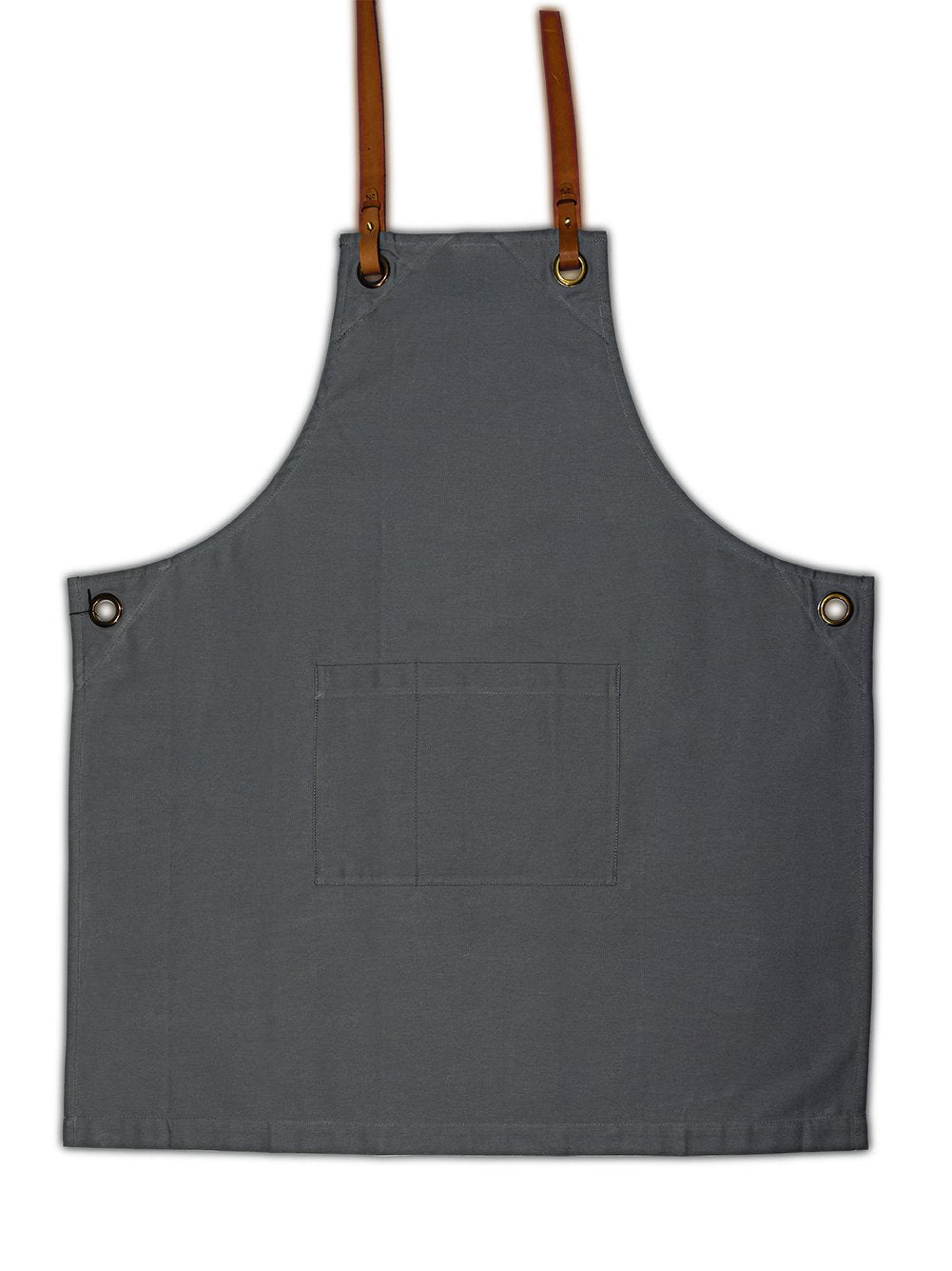 Joyya - Apron | Leather Straps - Clothing - Grey - JOYYA BLANK - BCALC31-NA-174405