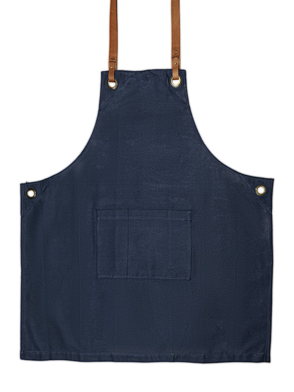 Joyya - Apron | Leather Straps - Clothing - Navy - JOYYA BLANK - BCALC31-NA-194033