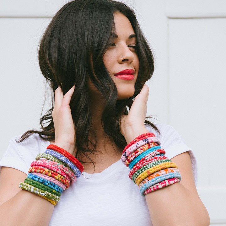 Joyya - Sari Bangle - Accessories - Red - JOYYA COLLECTION - ASBRSR-Red
