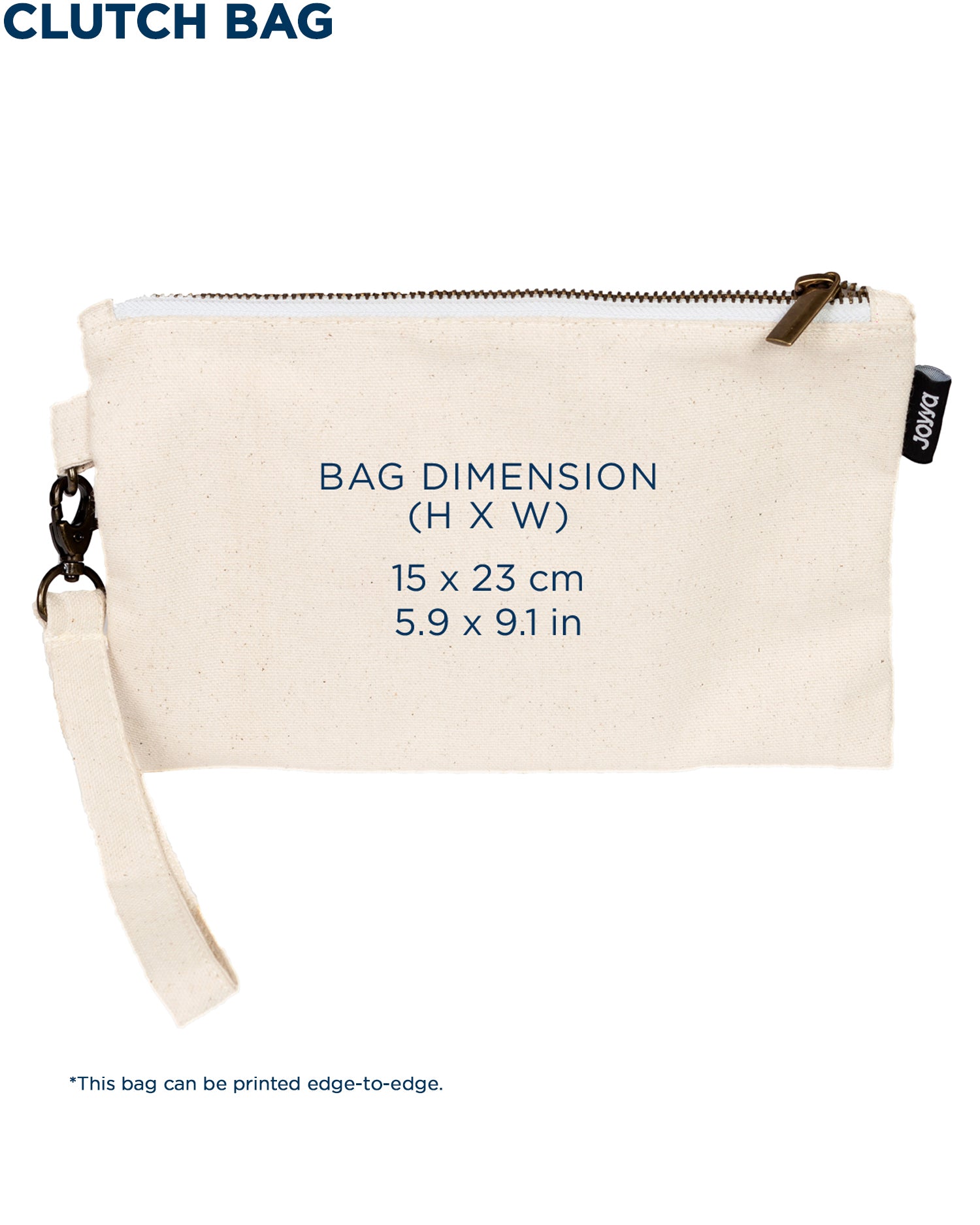 Clutch canvas sales