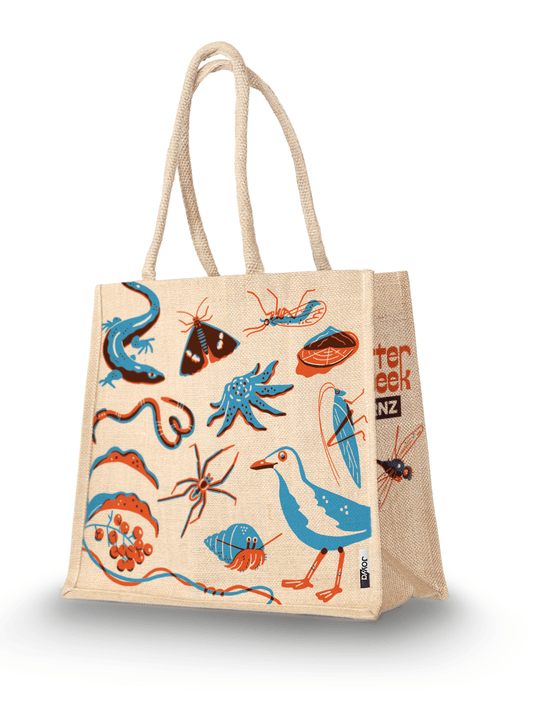 Joyya - 2025 Critter of the Week Jute Shopping Bag - Natural - Critter Of The Week - COTW24 - B - SHJ2 - NL - 348