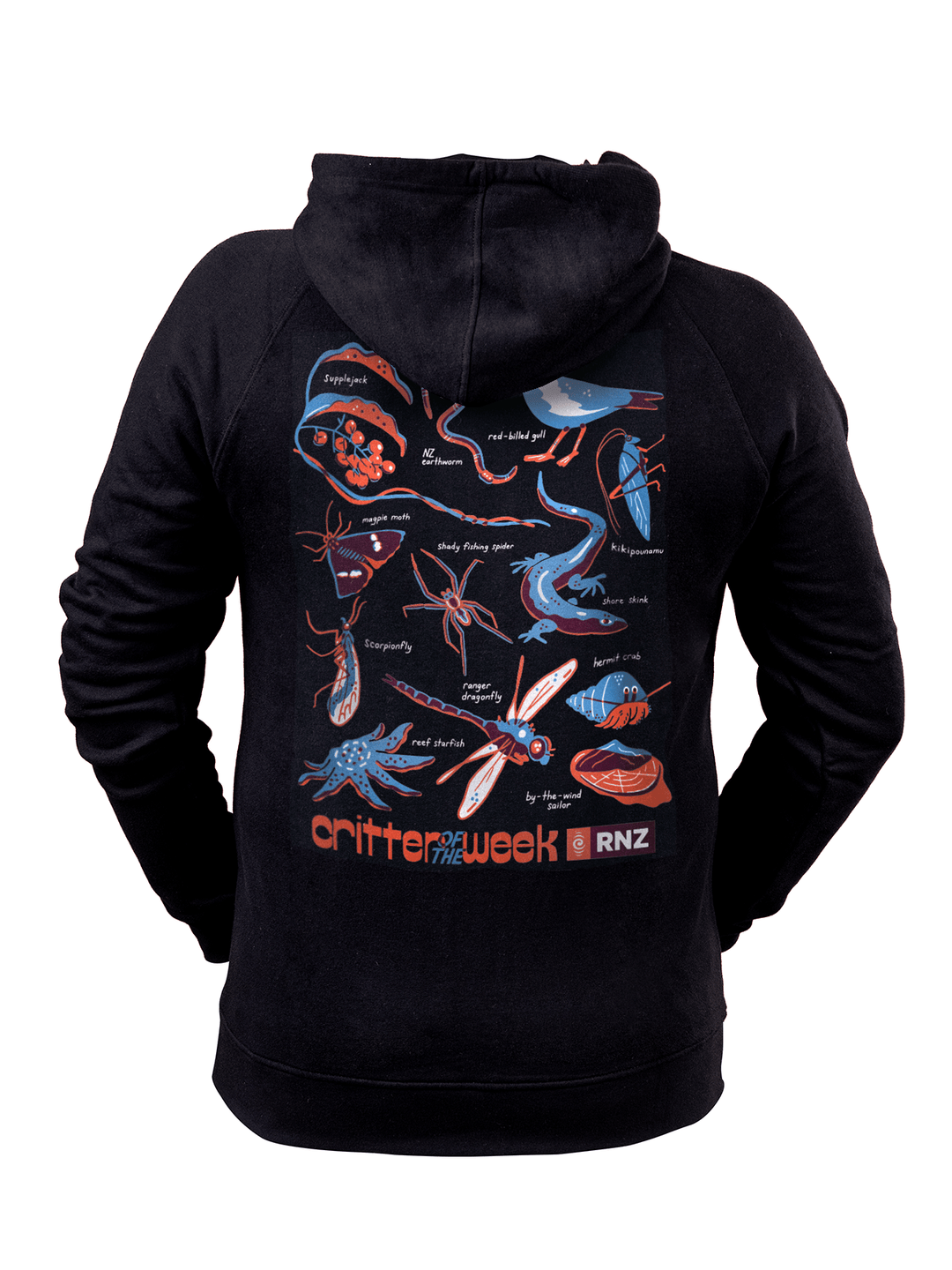 Joyya - 2025 Unisex Zip Hoodie Critter of the Week - T-Shirt - XS - Critter Of The Week - COTW25 - H - XS
