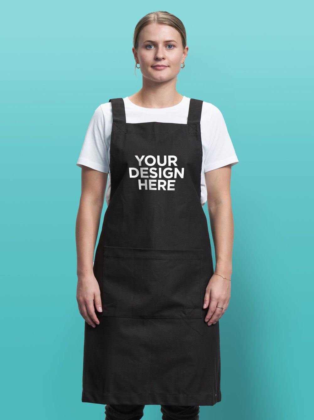 Joyya - Custom Apron - Clothing - Black - MADE TO ORDER - G - APT2 - BK - NSO