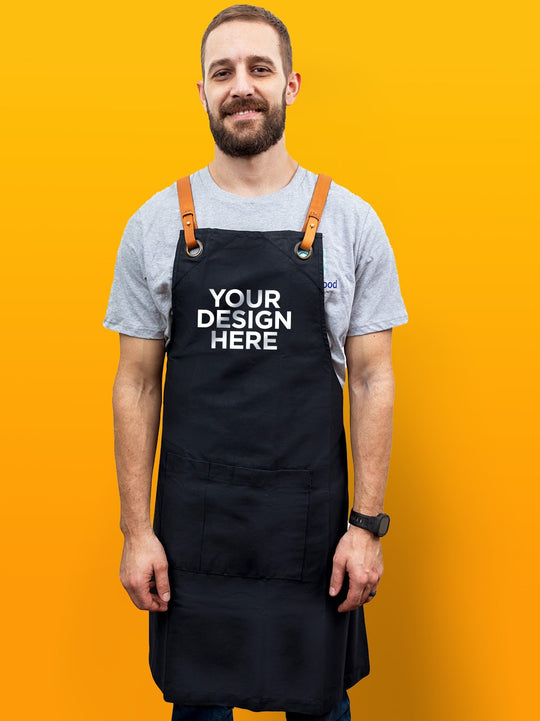 Joyya - Custom Apron | Leather Straps - Clothing - Black - MADE TO ORDER - G - ALT2 - BK - NSO