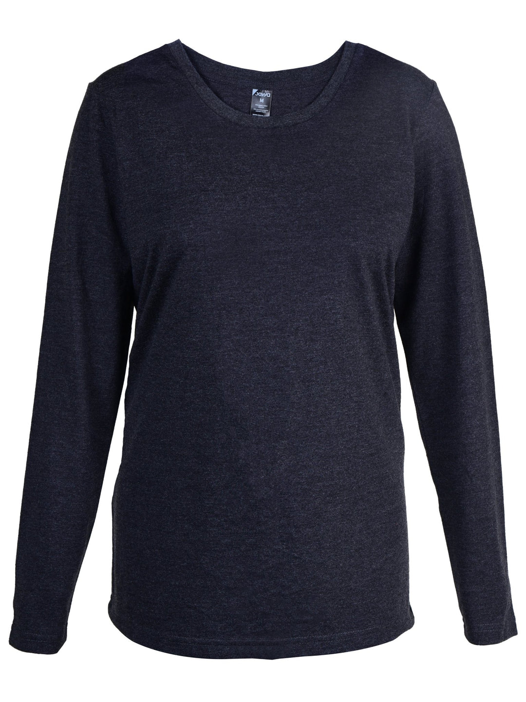 Joyya - Custom T-shirt | Women Long Sleeve - T-Shirt - Charcoal Biblend - MADE TO ORDER - T - WLB5 - CH - NSO