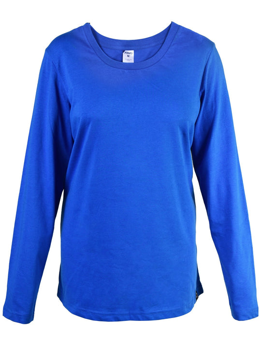 Joyya - Custom T-shirt | Women Long Sleeve - T-Shirt - Cobalt - MADE TO ORDER - T - WLC6 - CB - NSO