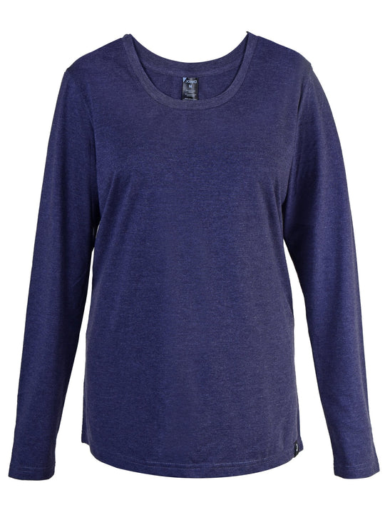 Joyya - Custom T-shirt | Women Long Sleeve - T-Shirt - Midnight Navy Biblend - MADE TO ORDER - T - WLB5 - MN - NSO