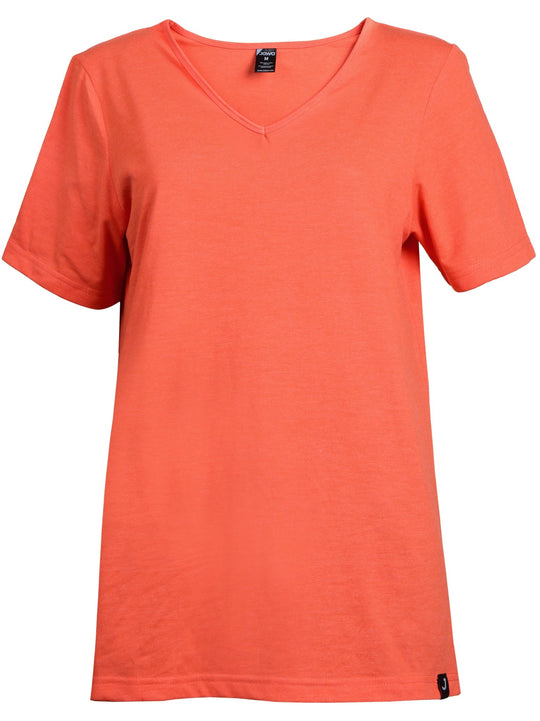 Joyya - Custom T-shirt | Women V Neck - T-Shirt - Heather Orange Biblend - MADE TO ORDER - T - WVB5 - HR - NSO