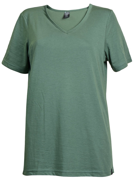 Joyya - Custom T-shirt | Women V Neck - T-Shirt - Olive Biblend - MADE TO ORDER - T - WVB5 - OL - NSO