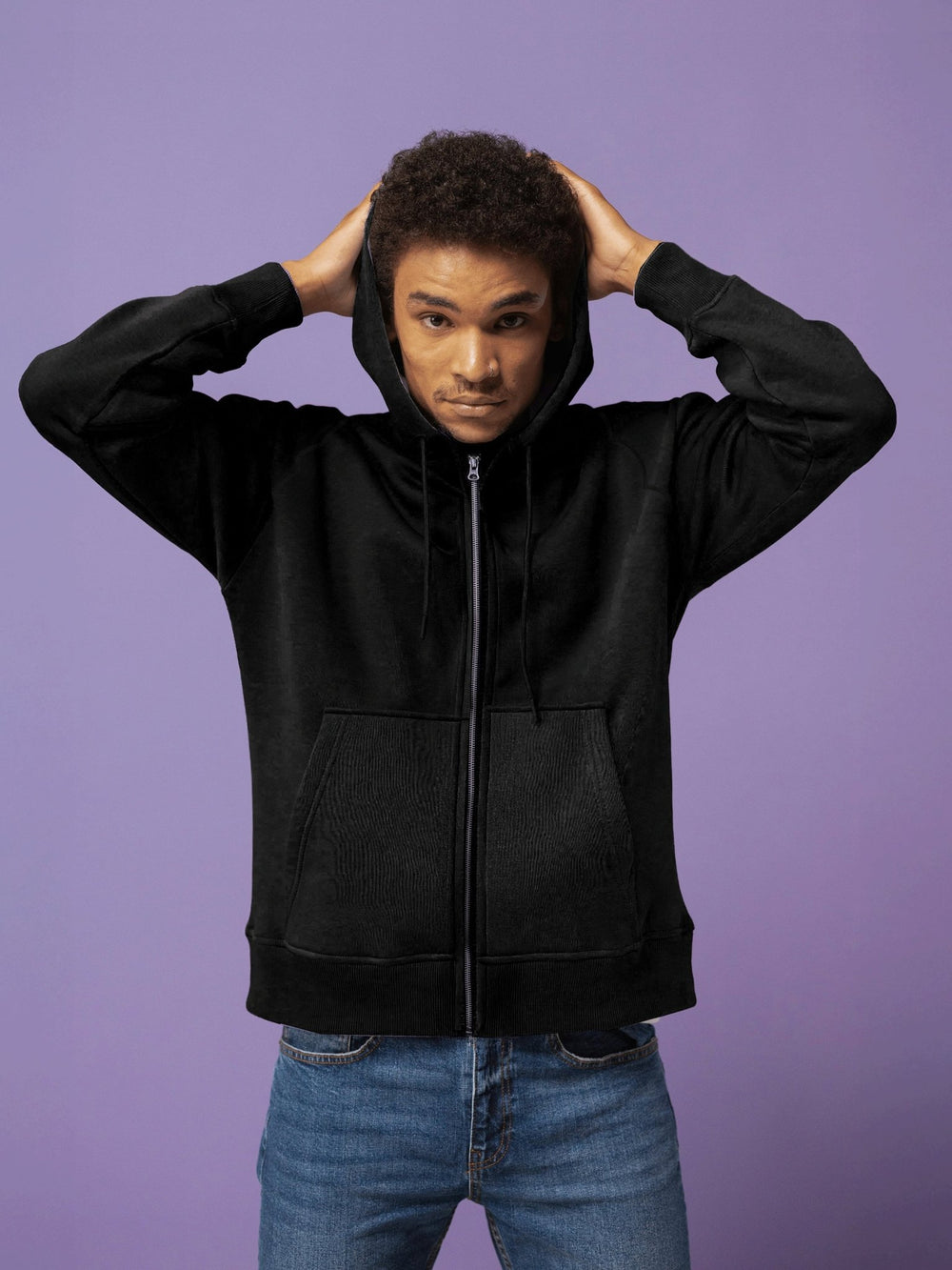 Joyya - Custom Unisex Zipped Hoodie - Clothing - MADE TO ORDER - G - UZC7 - BK - NSO