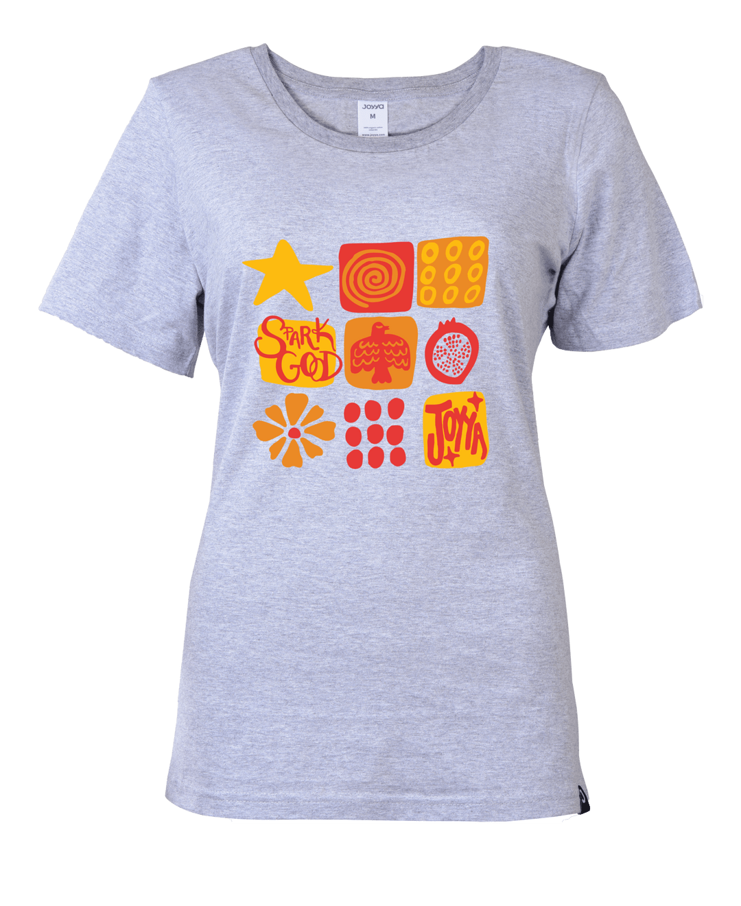 Joyya - Joyya Grid T-shirt | Women Short Sleeve - T-Shirt - Front - JOYYA COLLECTION - 