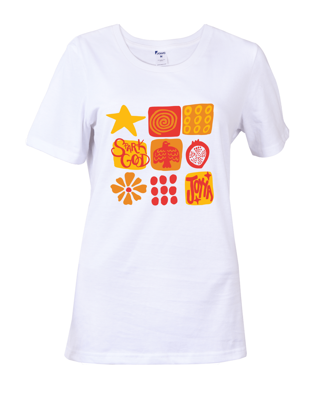 Joyya - Joyya Grid T-shirt | Women Short Sleeve - T-Shirt - Front - JOYYA COLLECTION - 