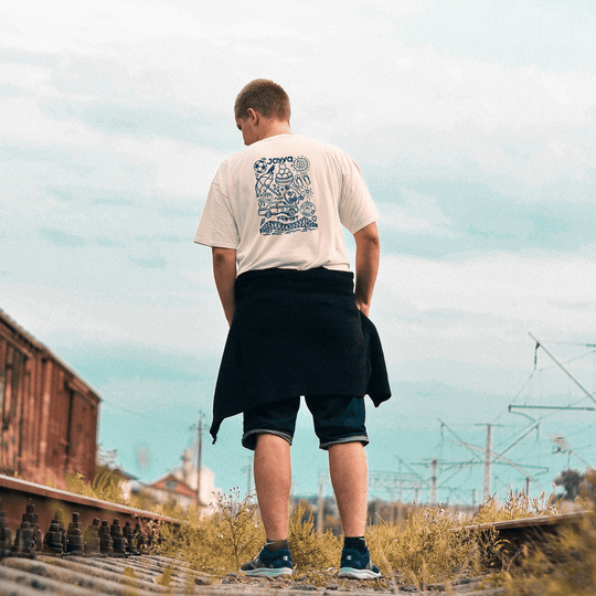 Joyya - Kolkata Doodle T-shirt | Unisex Short Sleeve - T-Shirt - Front - JOYYA COLLECTION - 