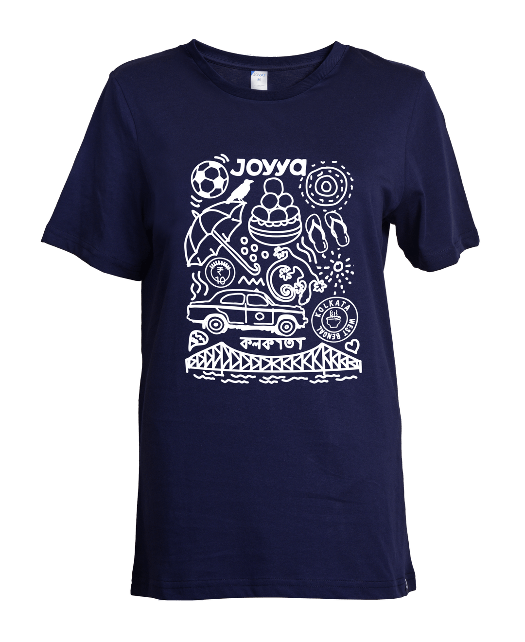 Joyya - Kolkata Doodle T-shirt | Women Short Sleeve - T-Shirt - Front - JOYYA COLLECTION - 