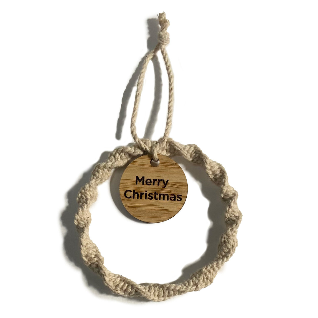 Merry Christmas Natural Wreath Merry Christmas Natural Wreath
