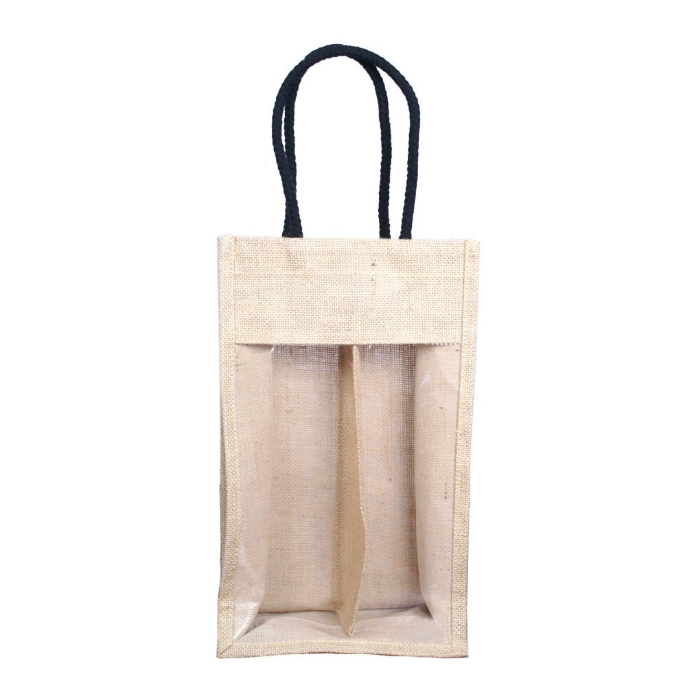 Joyya - Packaging with Purpose – Window Wine Bag | Double - Bags - JOYYA OVERSTOCK - 