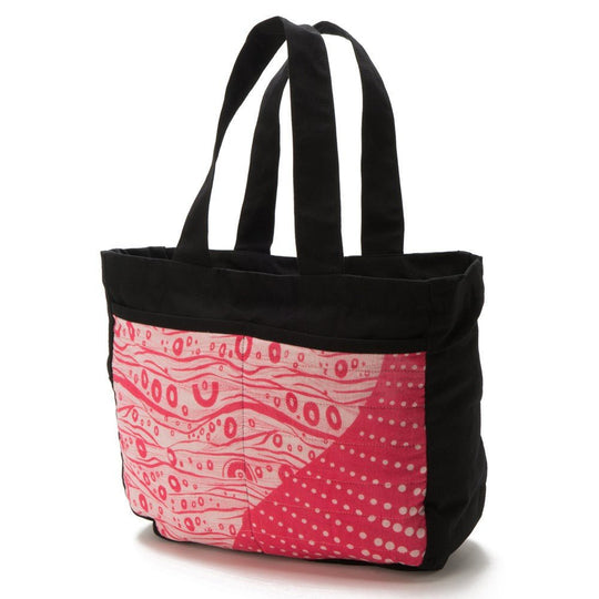 Joyya - Sari Tote with Zip Top - Bags - Pink - JOYYA COLLECTION - B-TGV3D-BK-344-006PK