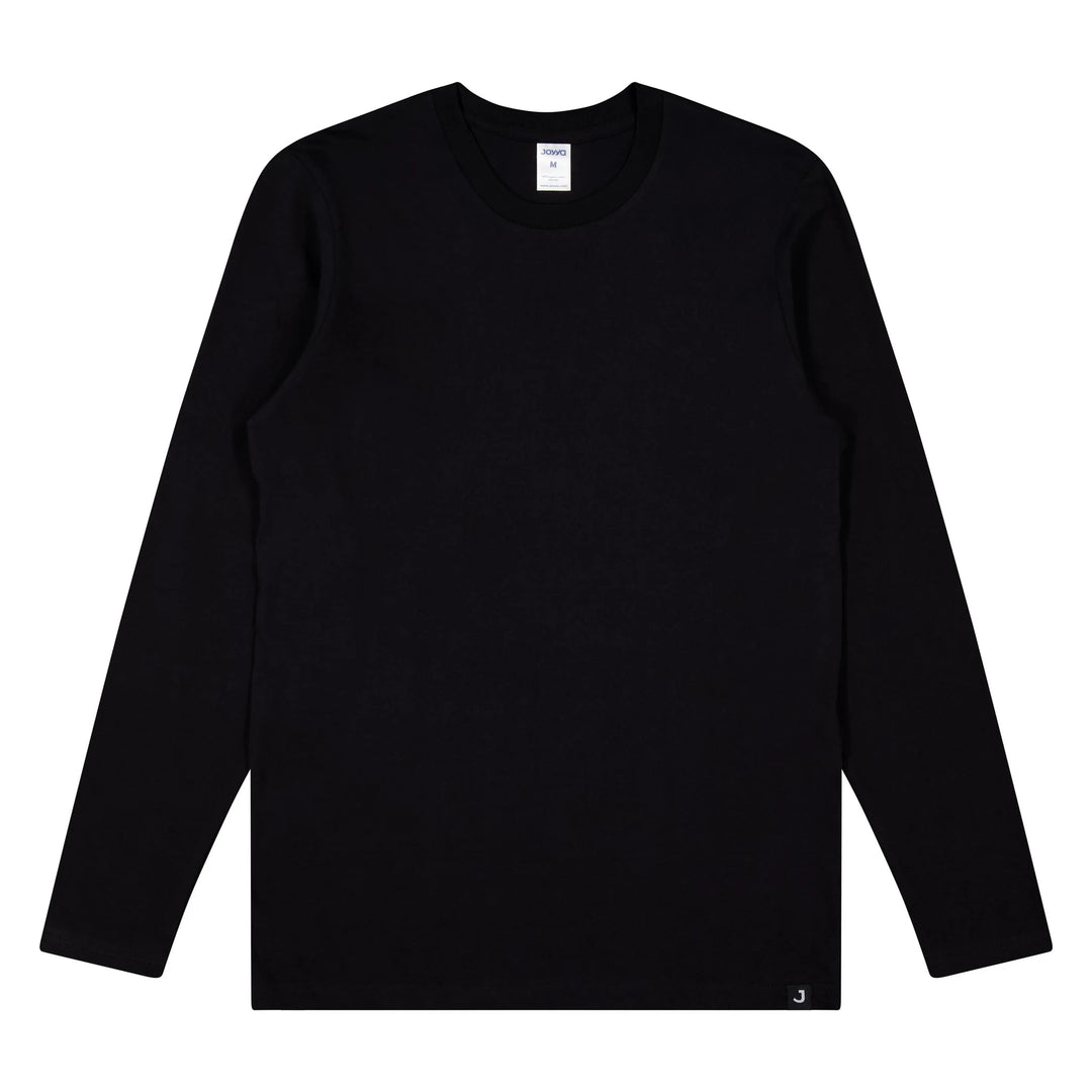 Joyya - T-shirt | Unisex Long Sleeve - T-Shirt - Black - JOYYA BLANK - T-ULC6-BK-AXS