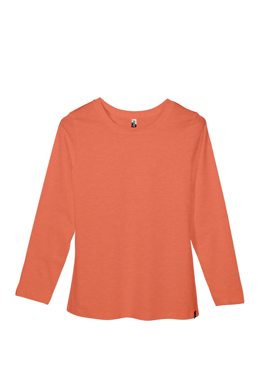 Joyya - T-shirt | Women Long Sleeve - T-Shirt - Heather Orange Biblend - MADE TO ORDER - MTW5C16 - NA - OR