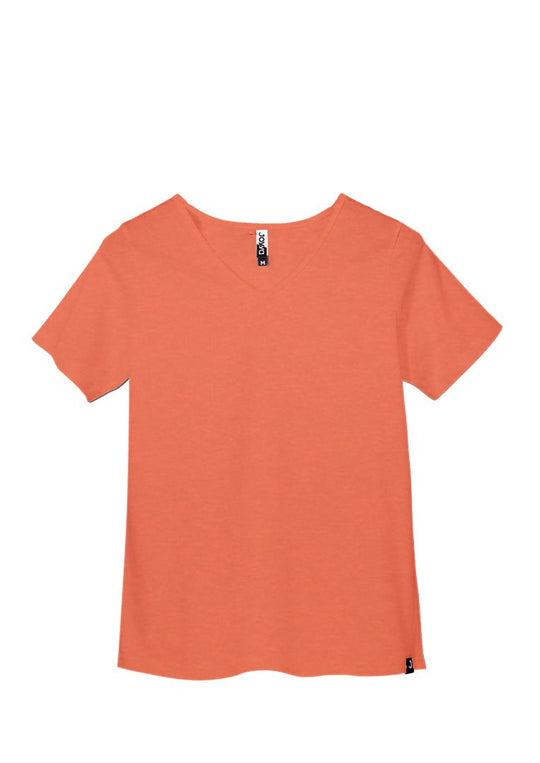 Joyya - T-shirt | Women V Neck - T-Shirt - Heather Orange Biblend - MADE TO ORDER - MTW2C16 - NA - OR