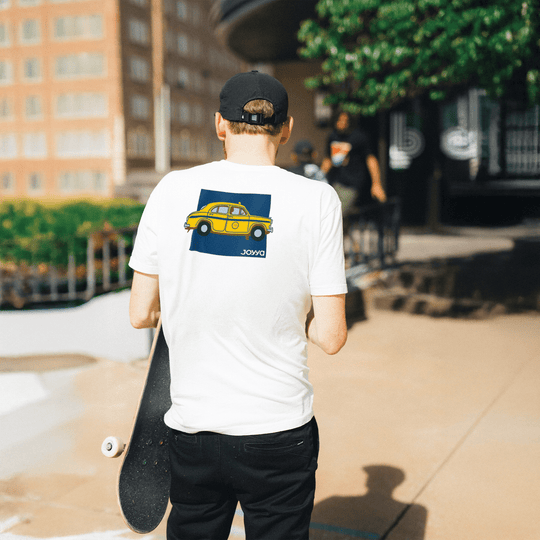 Joyya - Yellow Taxi T-shirt | Unisex Short Sleeve - T-Shirt - Front - JOYYA COLLECTION - 