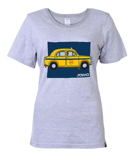 Joyya - Yellow Taxi T-shirt | Women Short Sleeve - T-Shirt - Front - JOYYA COLLECTION - 