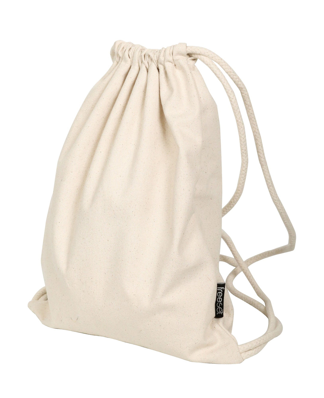 Plain Cotton Drawstring Backpack - 100 Count - State Line Bag Company