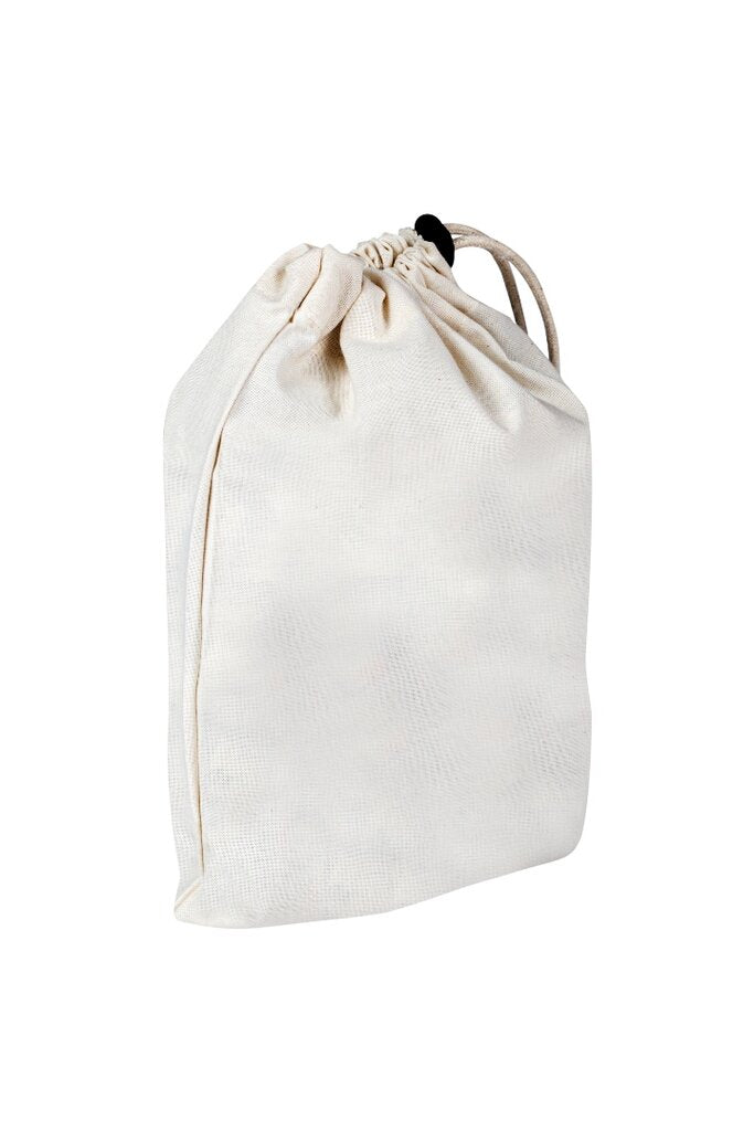 White best sale drawstring pouch