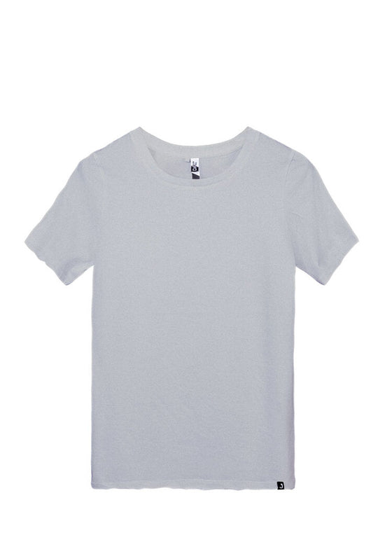 Joyya - T-shirt | Women Short Sleeve - T-Shirt - Grey - JOYYA BLANK - BTW1C16-SM-144102