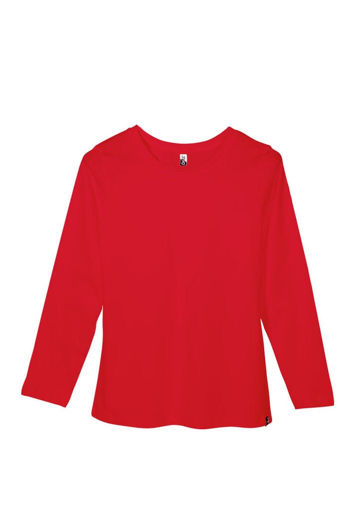 Womens plain long sleeve t outlet shirts